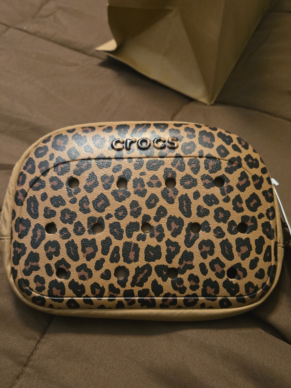 CROCS Leopard Print Belt Bag.